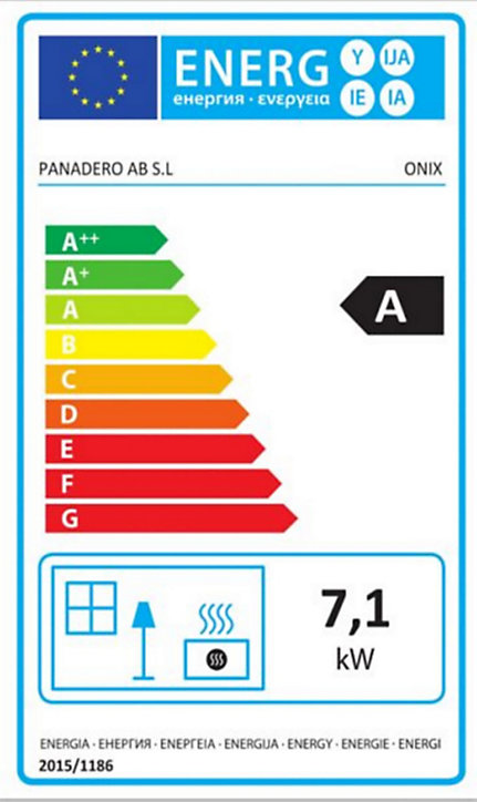 Poêle à bois en acier Panadero Onix 7.1kW 88m²