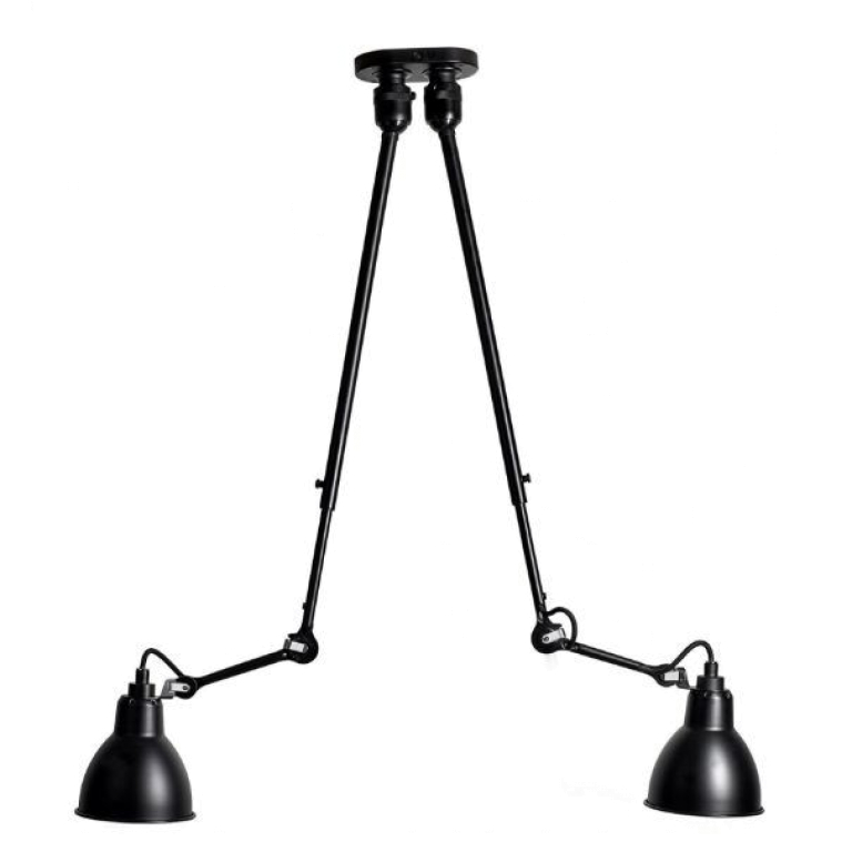 DCW éditions Les Doubles de Gras N302 plafondlamp Ø15.3 zwart