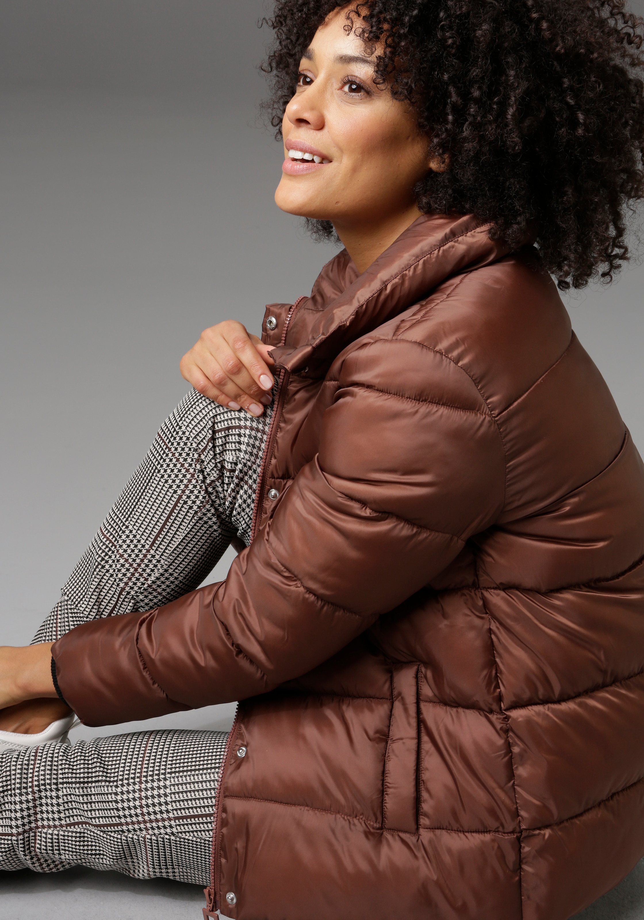Aniston CASUAL Steppjacke im trendigen Two-tone-Dessin