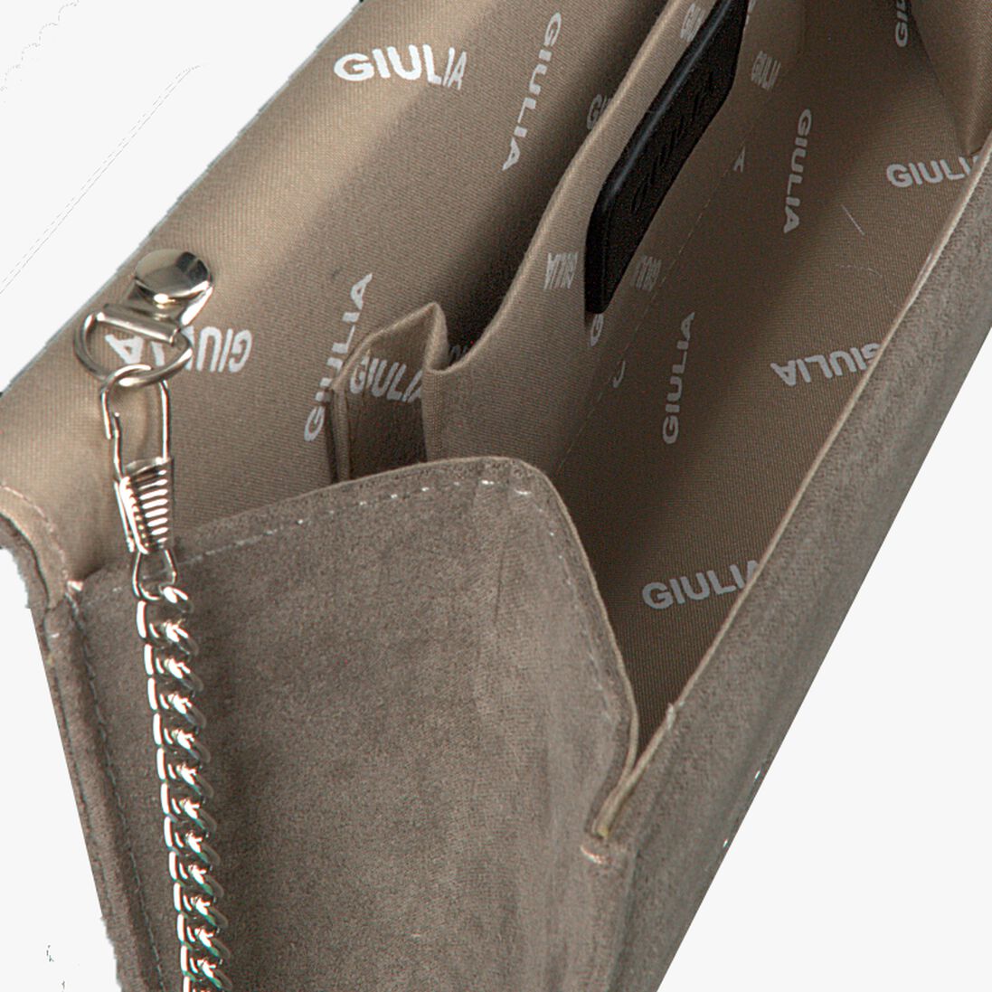 GIULIA grijze giulia clutch g.handbag