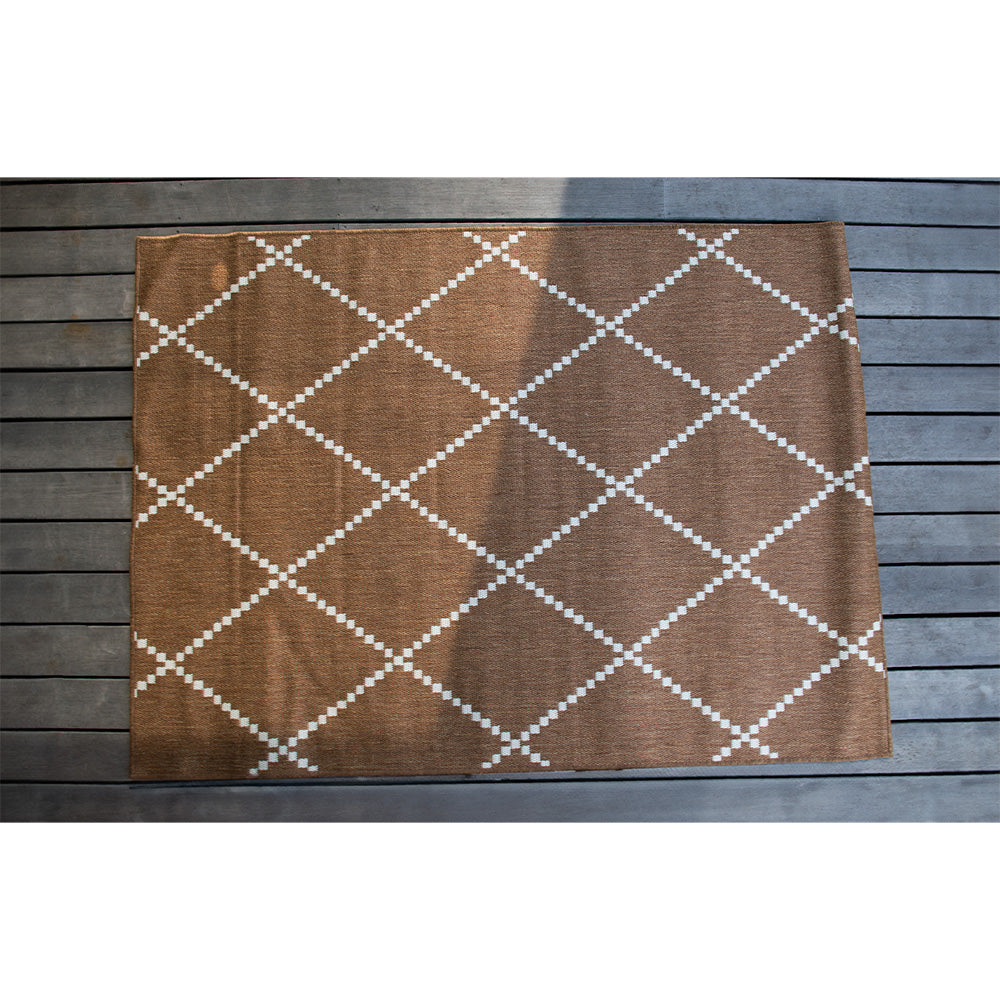 Tapis intérieur - ethnik - 160 x 230 cm - marron/ivoire - cezare