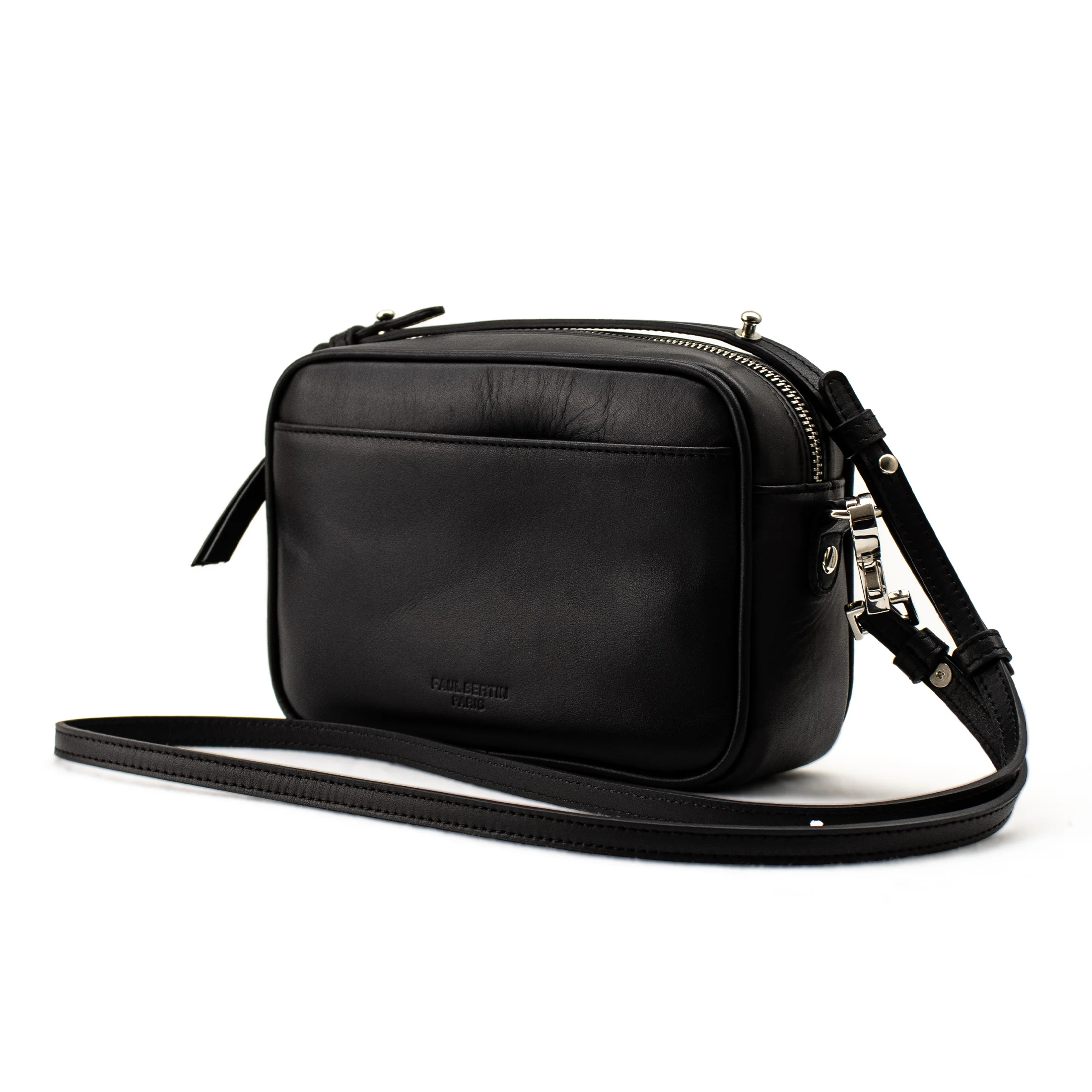 NINO - Sac bandoulière en cuir lisse | Noir