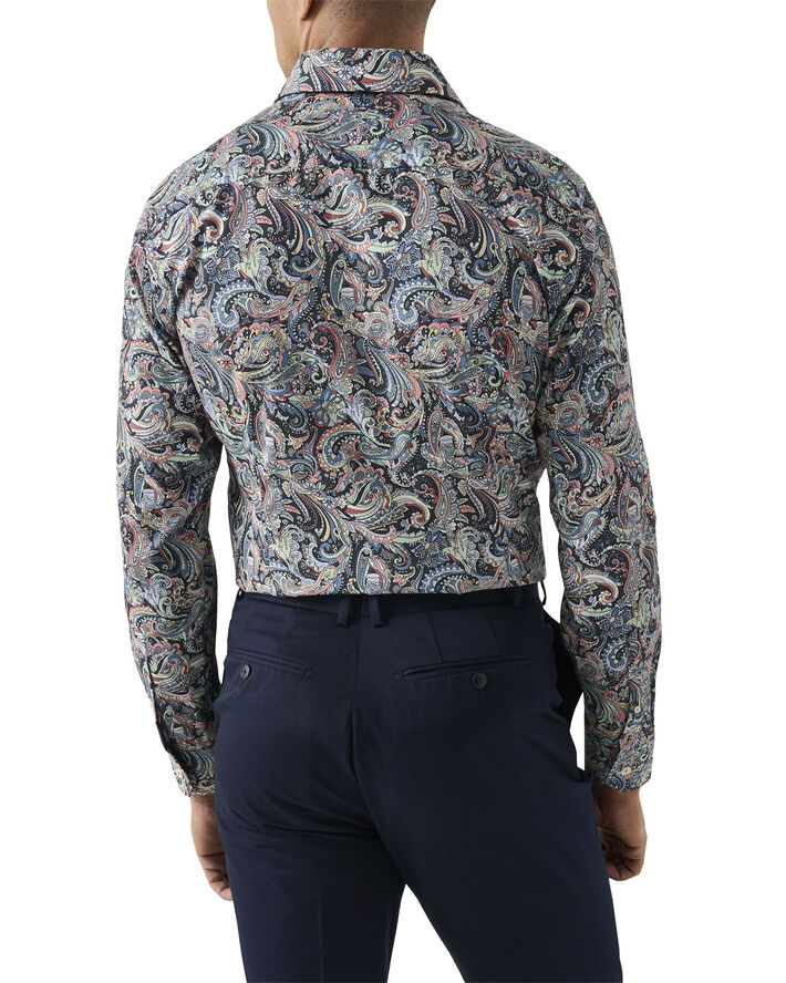 ETON Contemporary Fit Multi Paisley Signature Twill Shirt Multi
