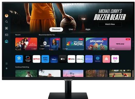 Samsung - LS32DM700UUXEN Monitor - 32 Inch - Smart M70D - Zwart