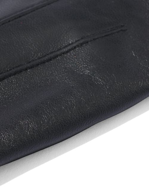 gants homme écran tactile cuir noir