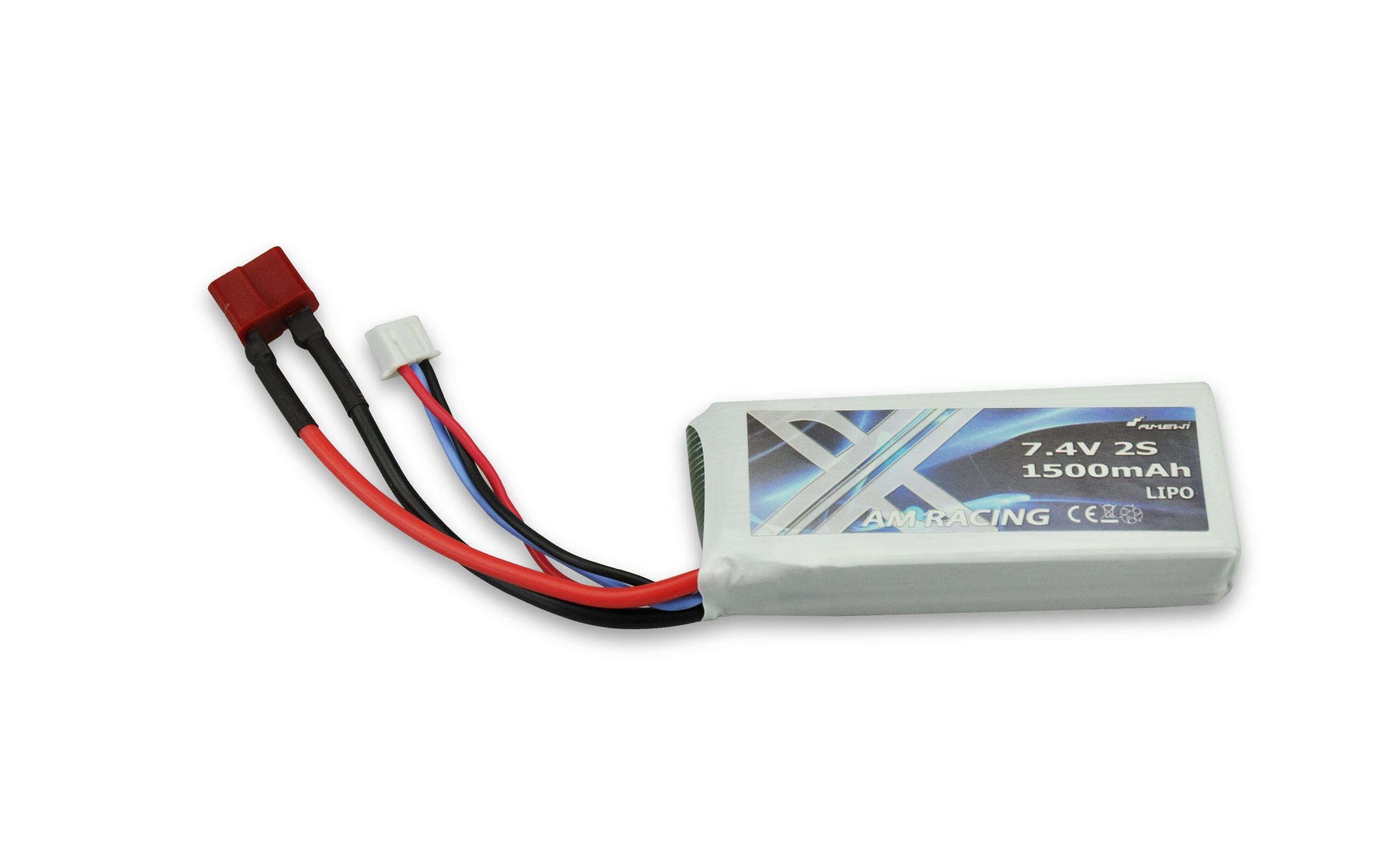 RC-Akku LiPo 1500 mAh 7.4 V Deans2S LiPo-Akku für Fahrzeuge
