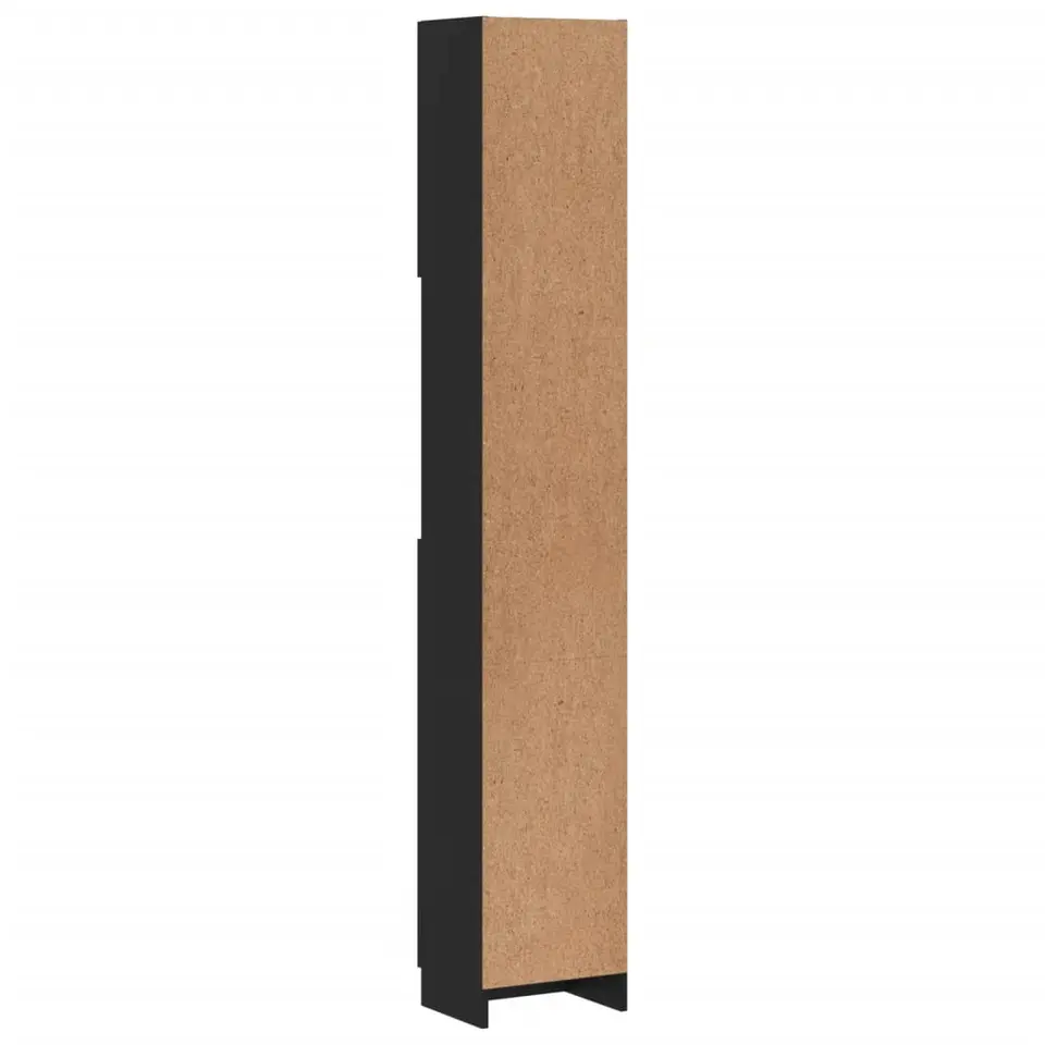vidaXL - Badkamermeubel - Zwart - Bewerkt hout
