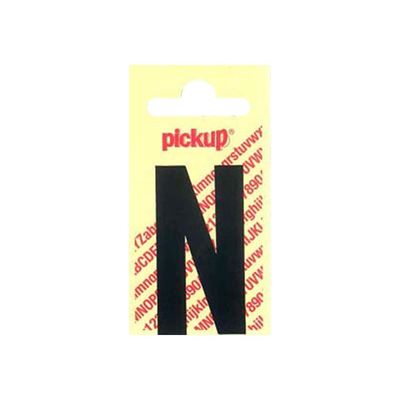 Pickup - Étiquette autocollante - 90 mm - Lettre N - noir mat