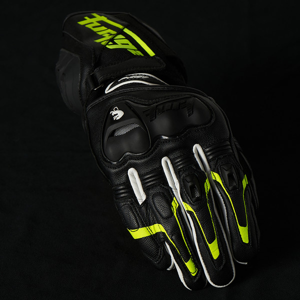 Furygan - Gants F-RS1 Noir / Jaune fluo / Blanc