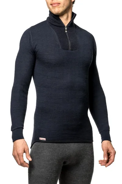 Woolpower Zip Turtleneck 200 Black