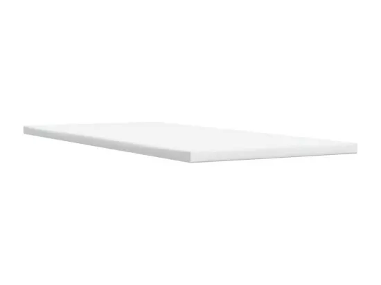 Sommier à lattes de lit et matelas Crème 90x190 cm Tissu