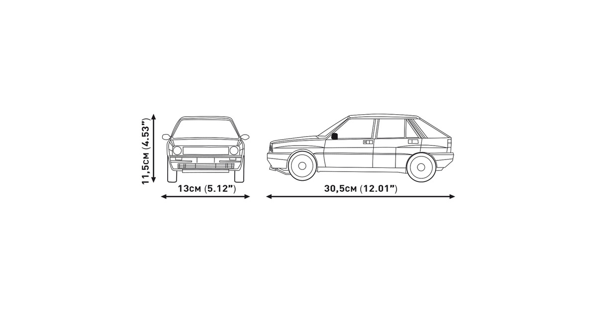 COBIVolkswagen Golf (1974-1983) Constructiespeelgoed  (Schaal 1:12)
