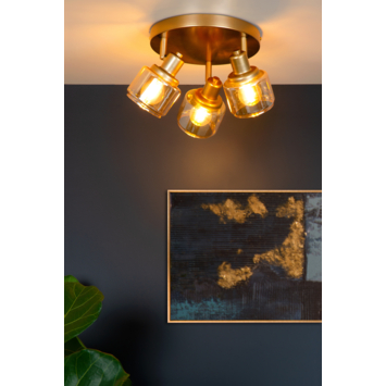 Lucide plafonspot Bjorn Ø38 cm goud