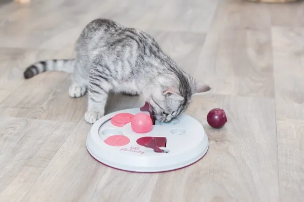 Trixie Cat Activity FlipBoard strategispil,ø23cm,berry/pink/lysegrå