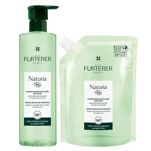 René Furterer Naturia Shampoo Micelar Suave 400ml + eco-refil 400ml
