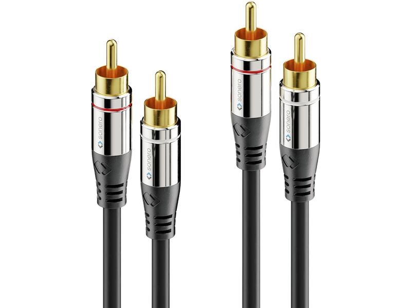 sonero Audio-Kabel Cinch - Cinch 15 m Cinch-Stereo(L/R)-Audiokabel