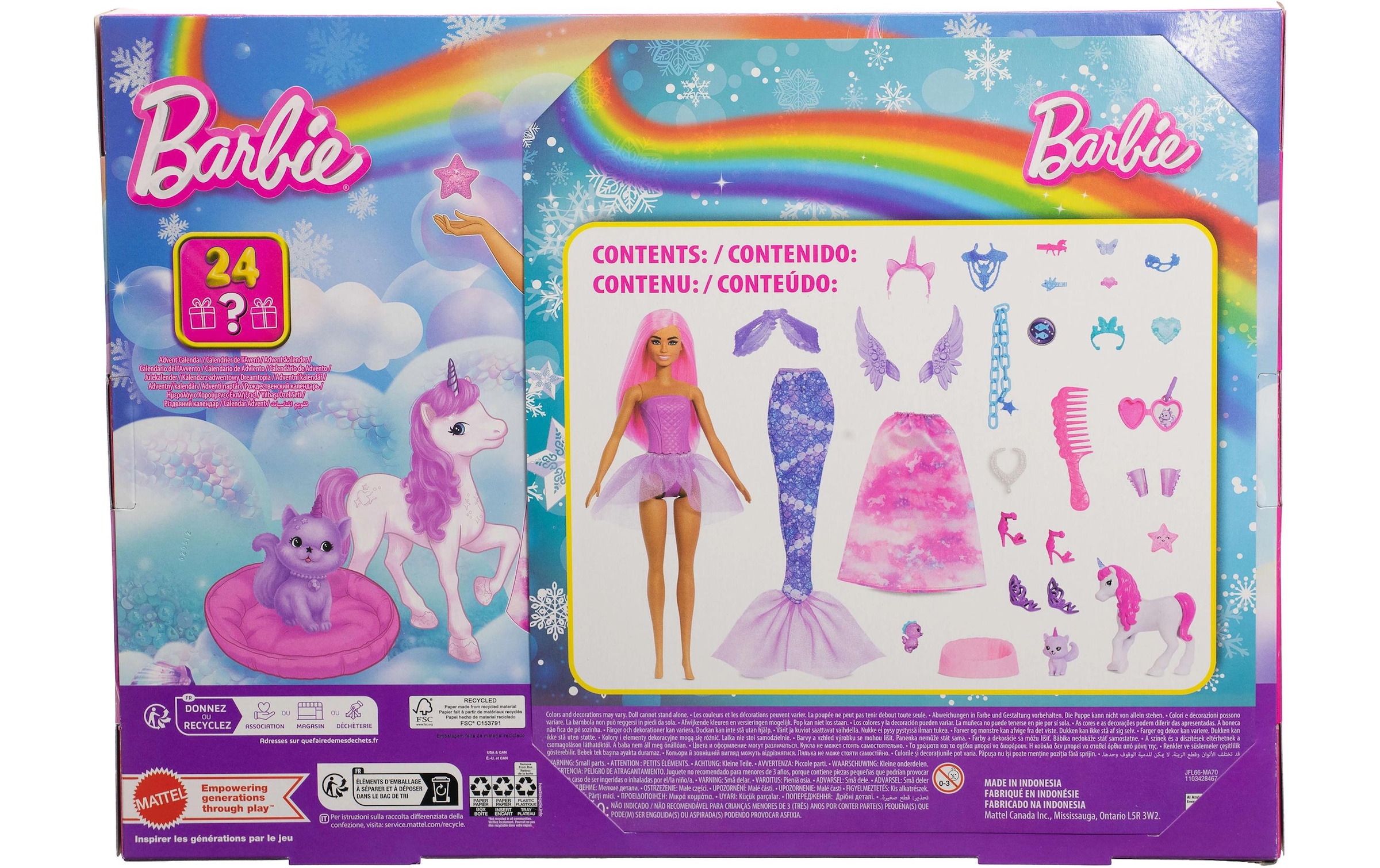 Barbie Adventskalender »Fantasy 2025« ab 3 Jahren