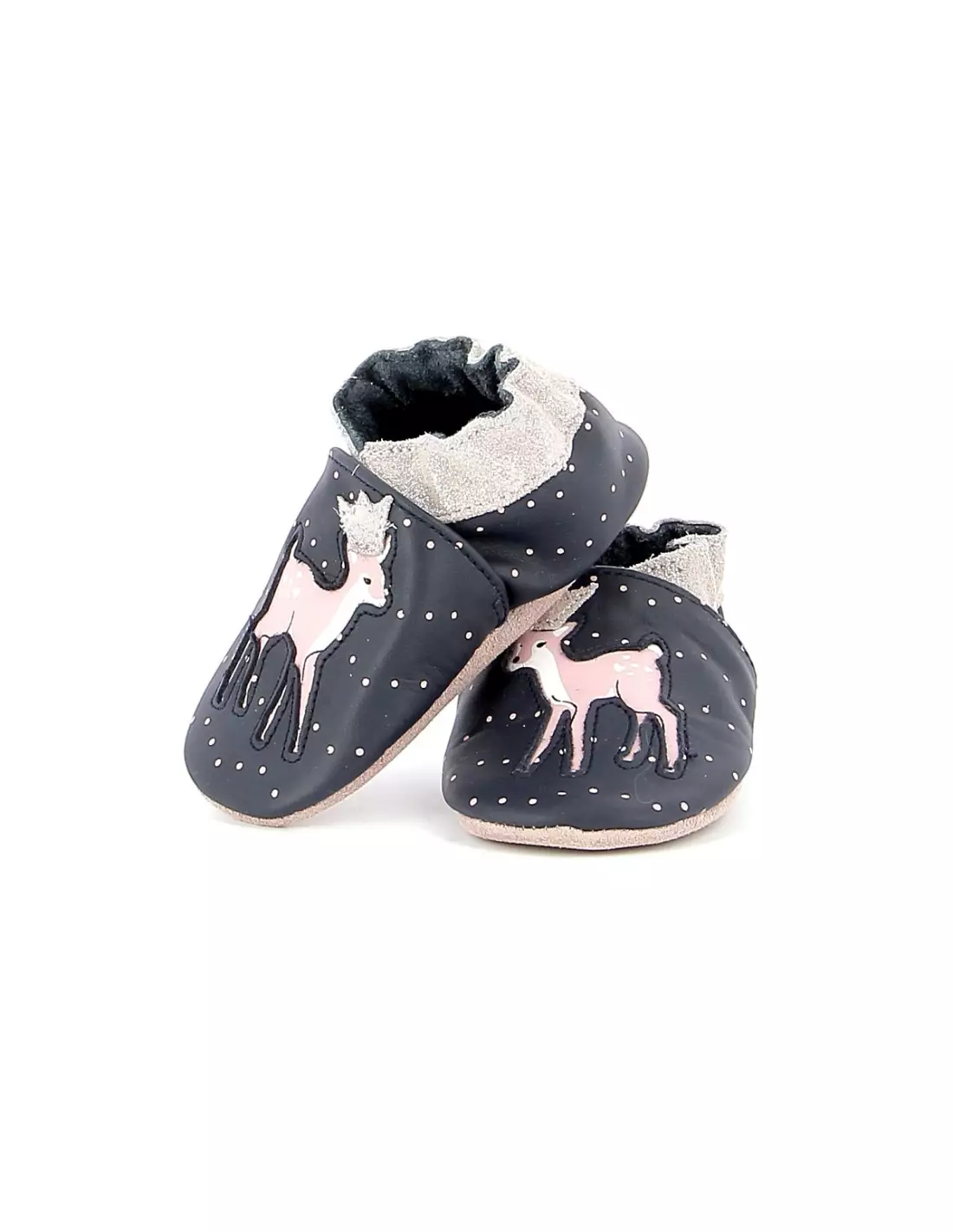 ROBEEZ LITTLE FAWN - Pantoufles & chaussons Marine