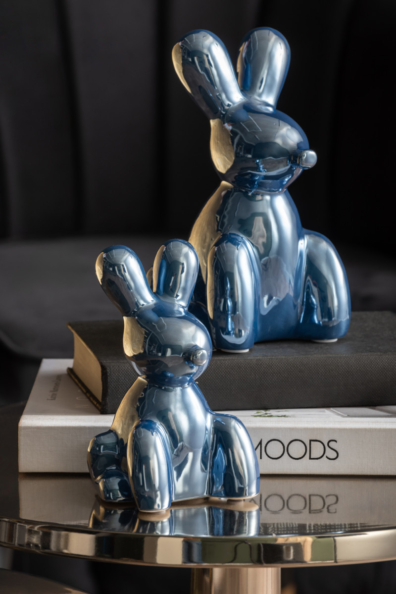 Statue Balloon Bunny Large PT4229BK Black plated