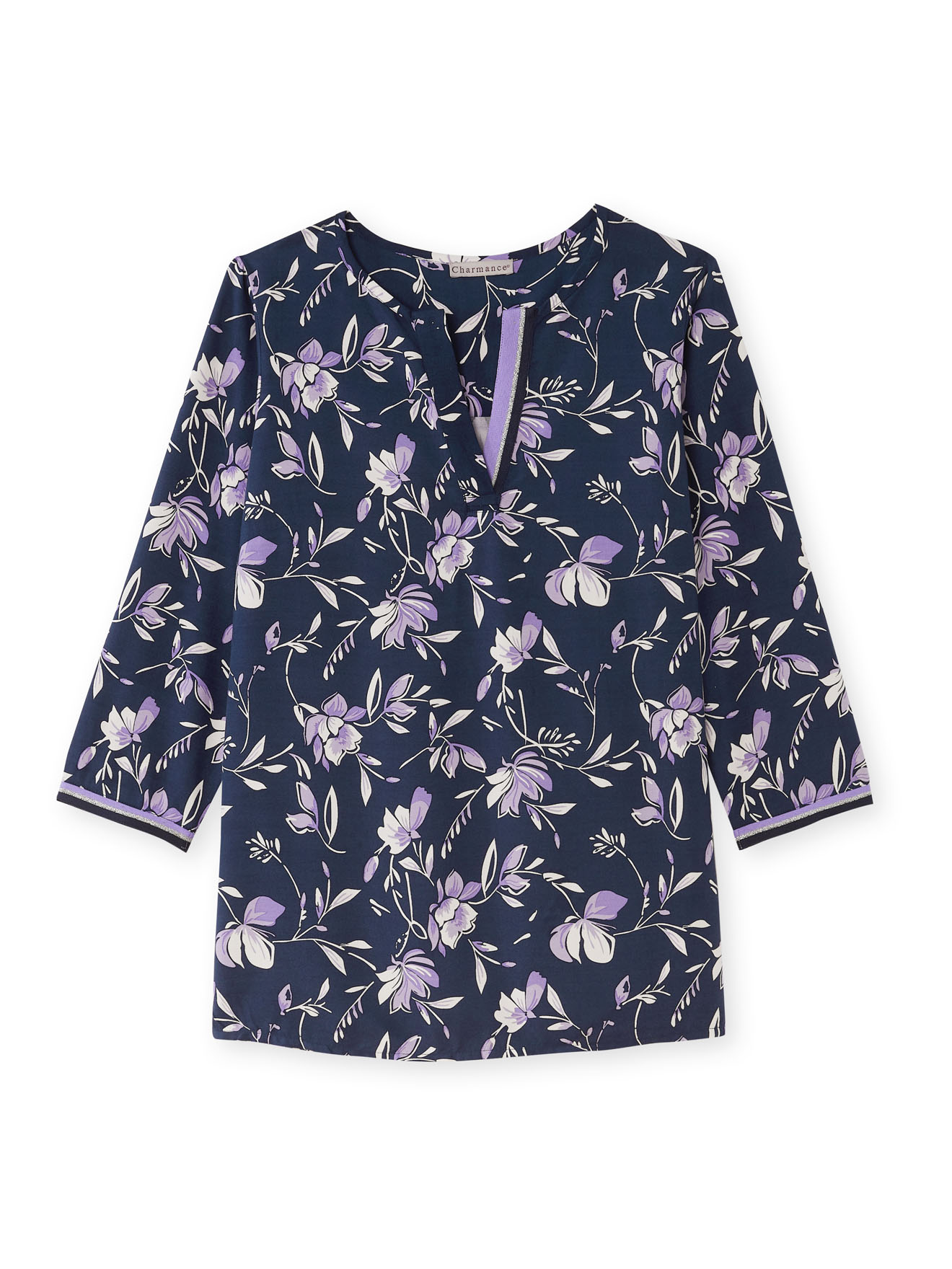 Blouse fluide manches 3/4