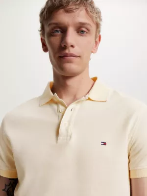 Polo Mouliné com detalhes em slim fit