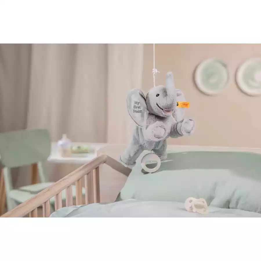 Steiff My first Elefant Ellie Spieluhr grau, 25 cm