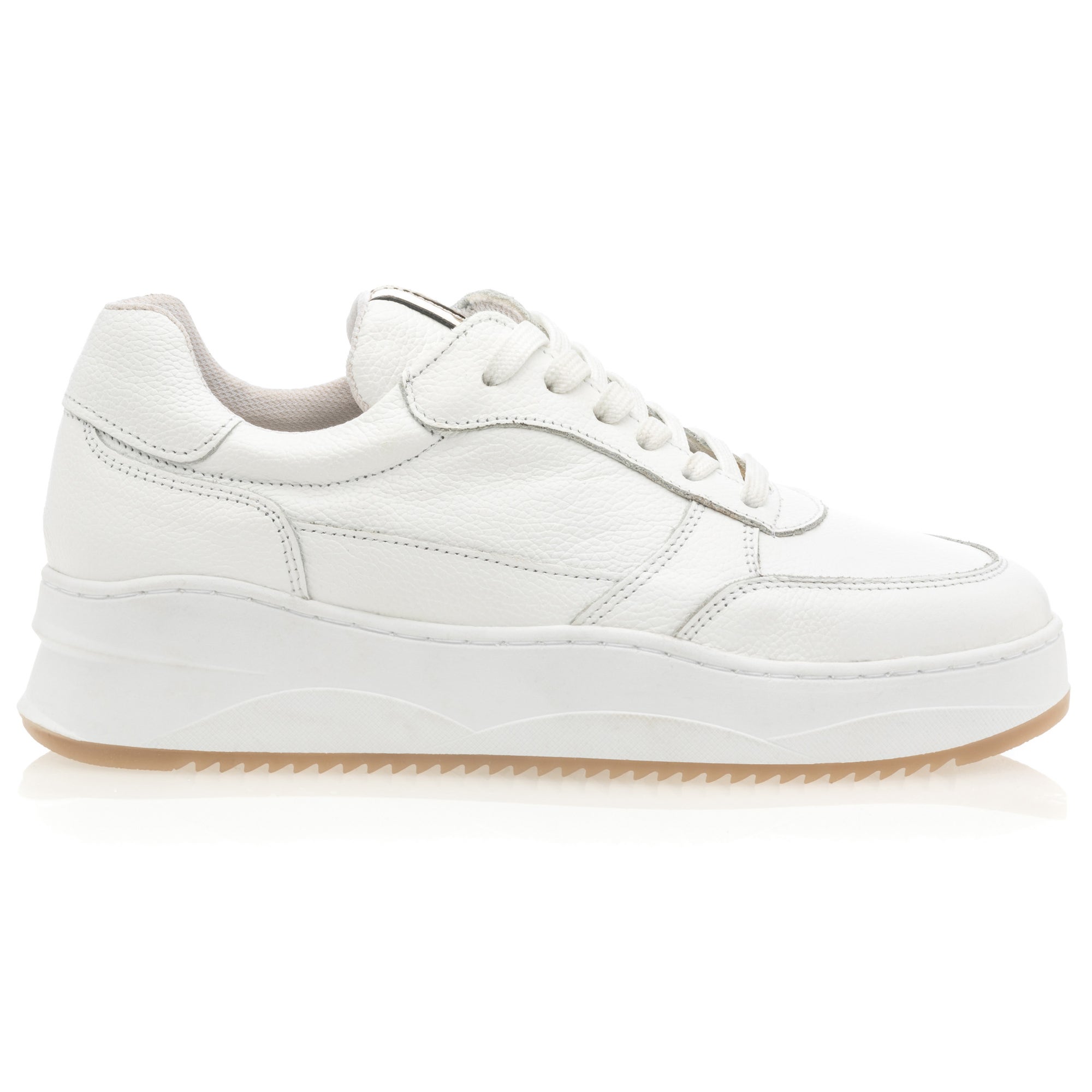 Baskets basses Femme en cuir blanc