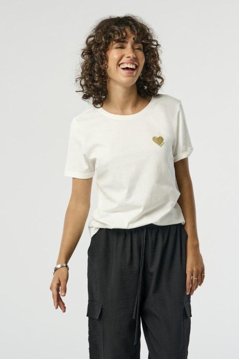 Only witte dames t-shirt