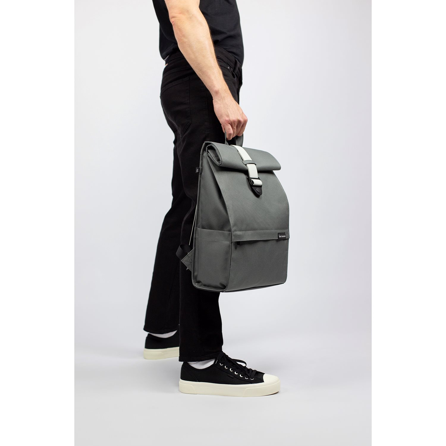 Bold Banana Roll Top Backpack grey gravity