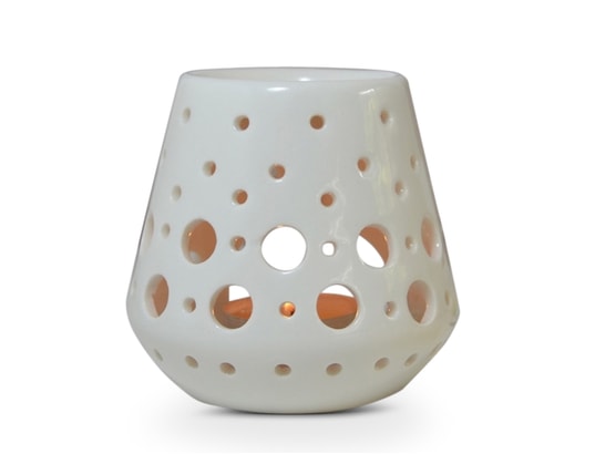 ZEN AROME - Diffuseur d'huiles essentielles Brûle parfum en céramique loob blanc