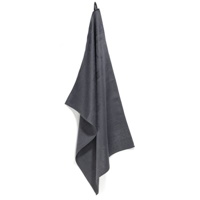 Gläsertuch Leinen Jacquard, Schiefergrau
