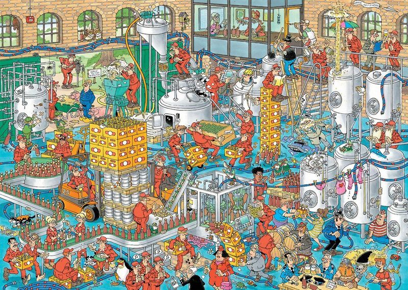 Jan van Haasteren - De Ambachtelijke Brouwerij - Puzzel - 1000 Stukjes