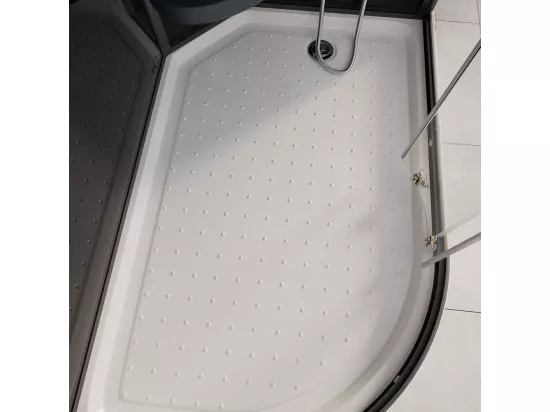 Home Deluxe Cabine de douche BLACK PEARL 120 x 80 cm Gauche