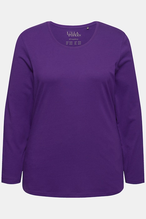 Shirt, Slim, Rundhalsausschnitt, Langarm