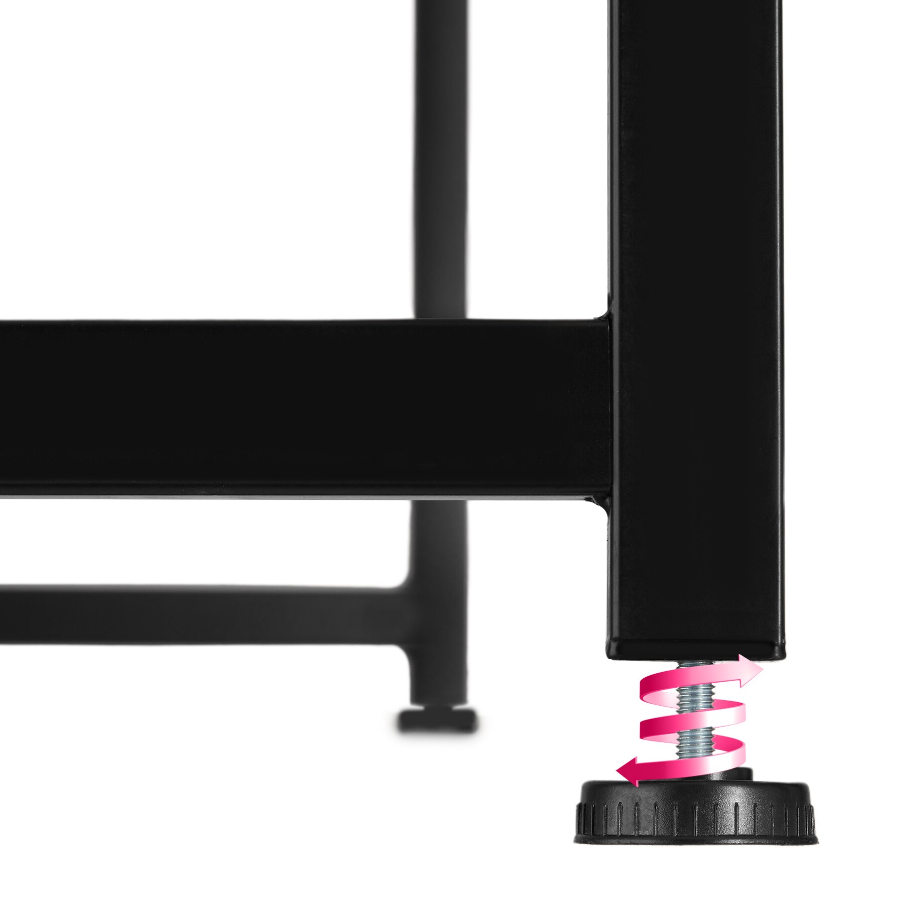 tectake® Schreibtisch, Industrial Style, klappbar, mit seitlichen Gitterflächen und 8 Haken, 102 x 51 x 77 cm