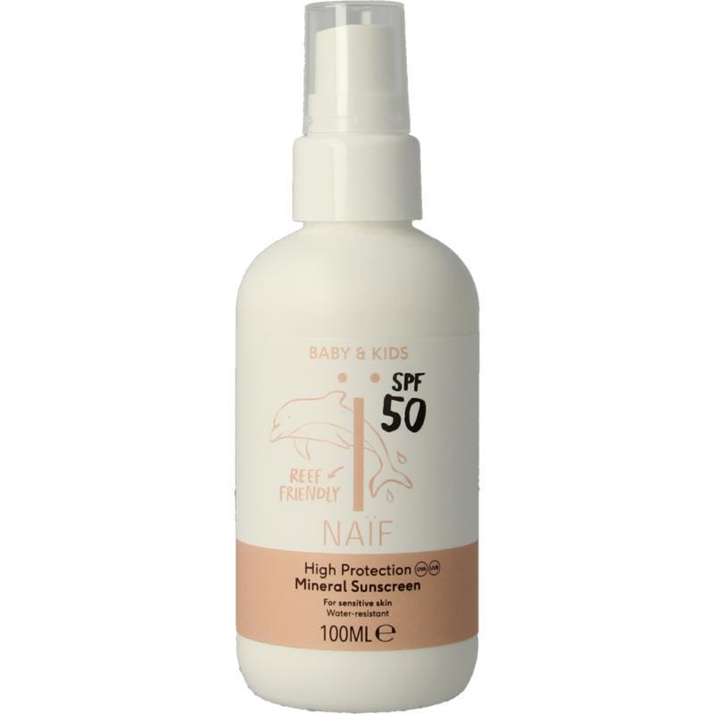 Naif Baby & kids zonnebrand spray SPF50 100ML