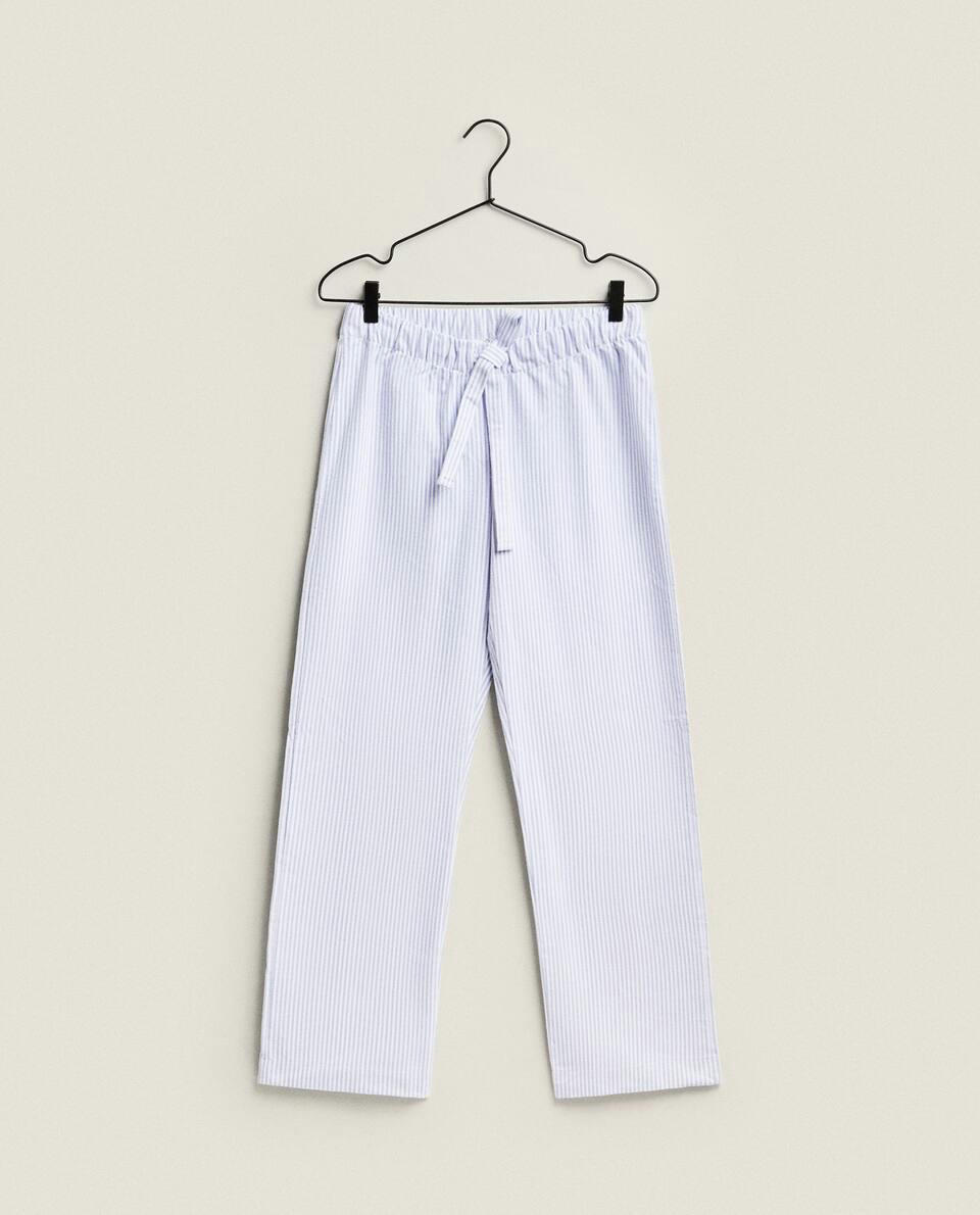 Conjunto de pijama em malha de algodão