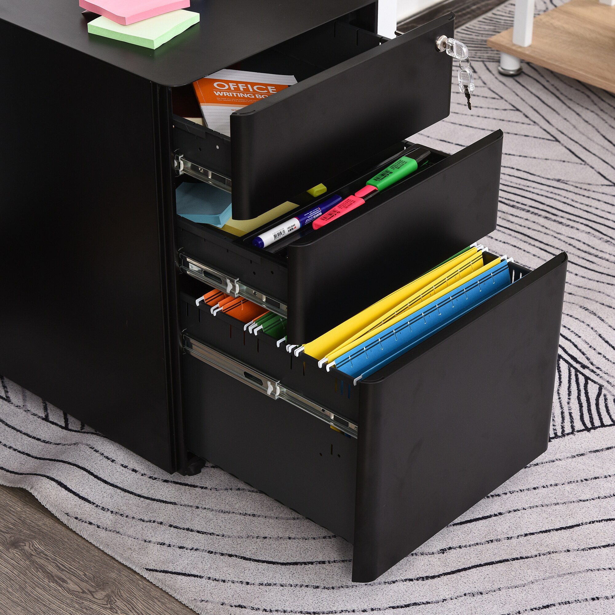 Vinsetto Aktenschrank mit Schließfach 39 x 48 x 59 cm (BxTxH)