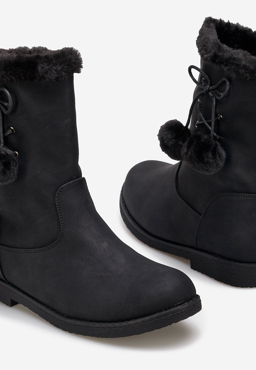 Bottes fourrées femmes noires Milena