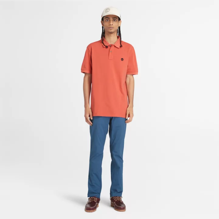 Polo Millers River en piqué pour homme rose
