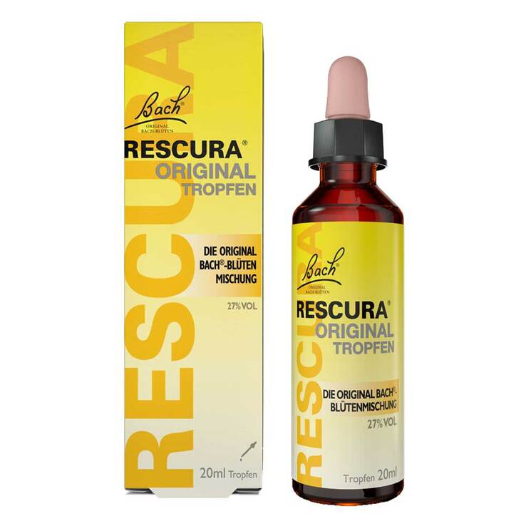 Bachblüten Original Rescura Tropfen mit Alkohol, 20 ml