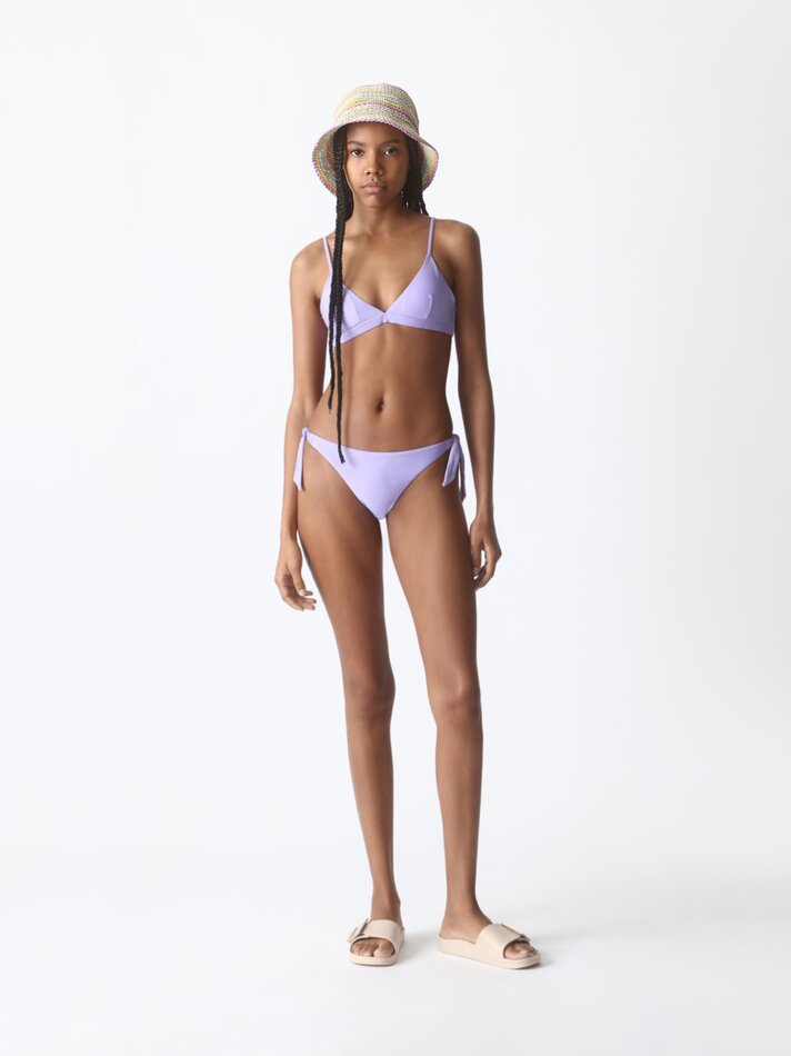 Top de biquíni triangular - Violeta