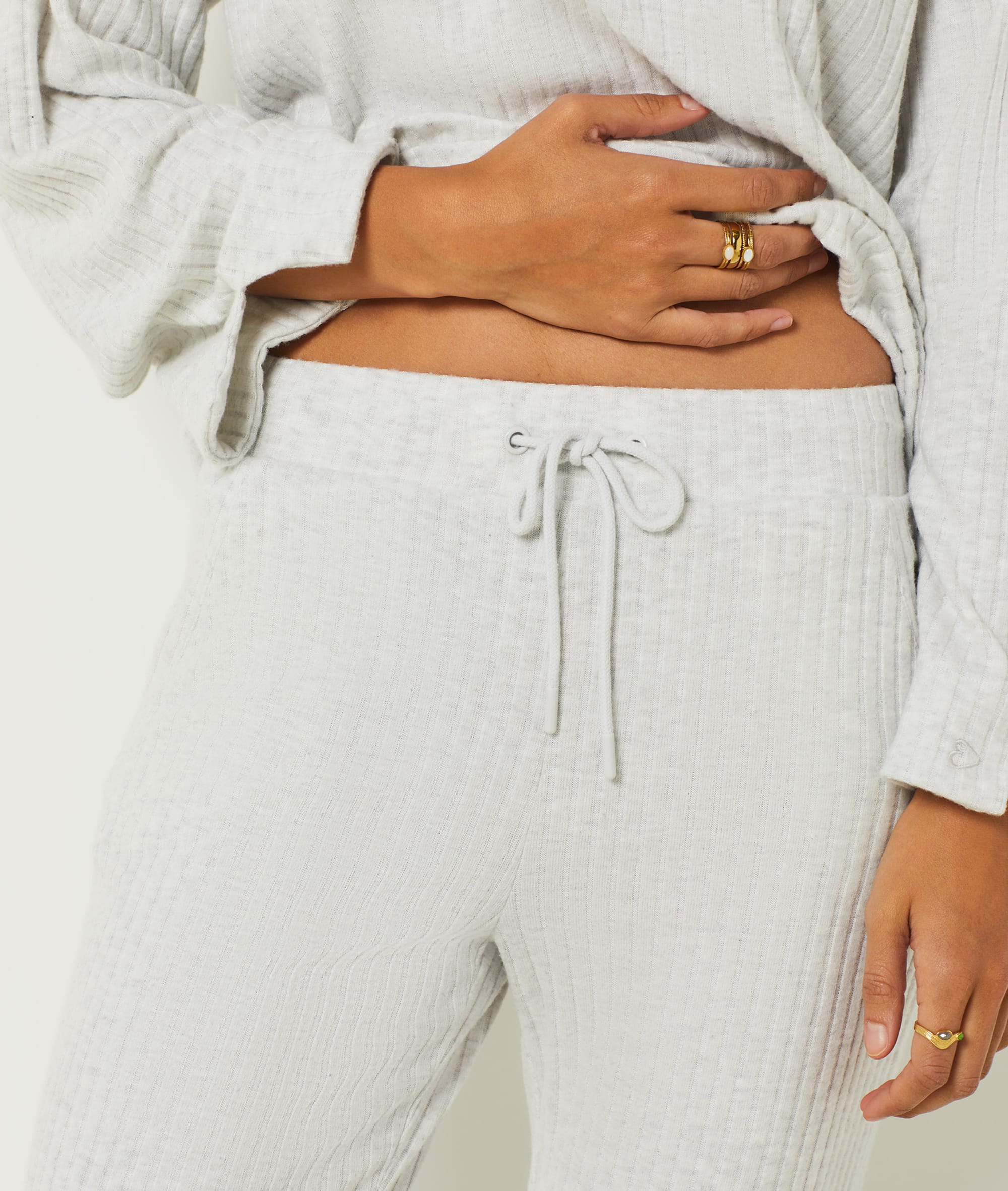 Pantalon de pyjama cotelé
