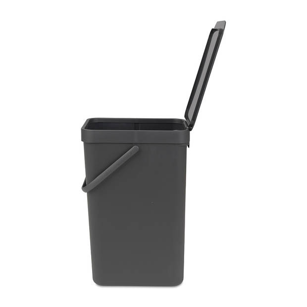 Brabantia Sort & Go afvalemmer 16 liter - Dark Grey