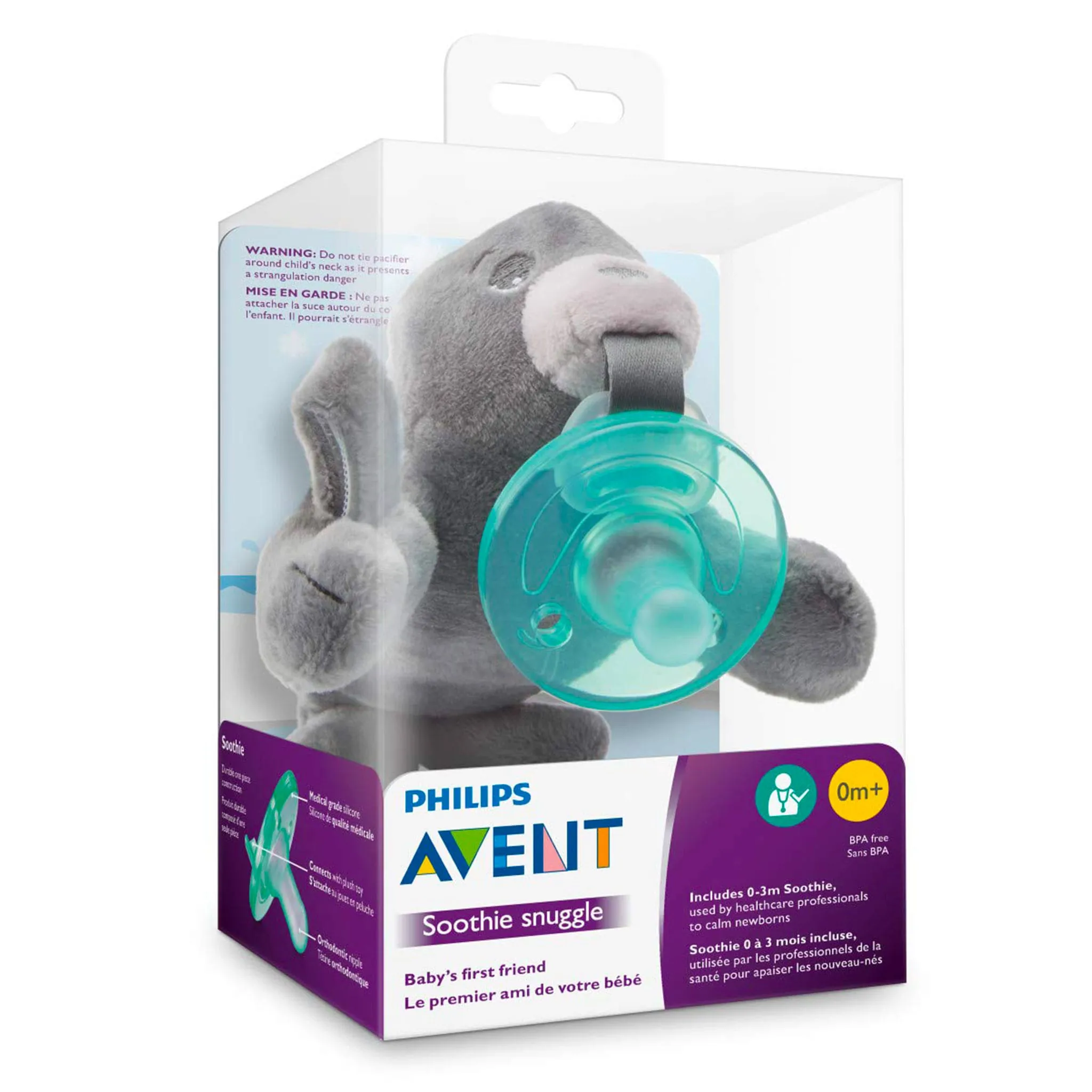 Philips Avent Suce Orthodontique Silicone 0-6M Phoque