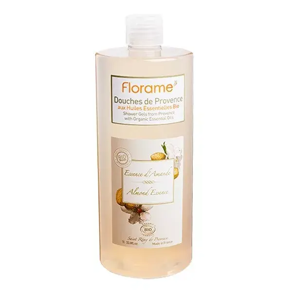 Florame Gel de Banho Orgânico com Essência de Amêndoas 1L