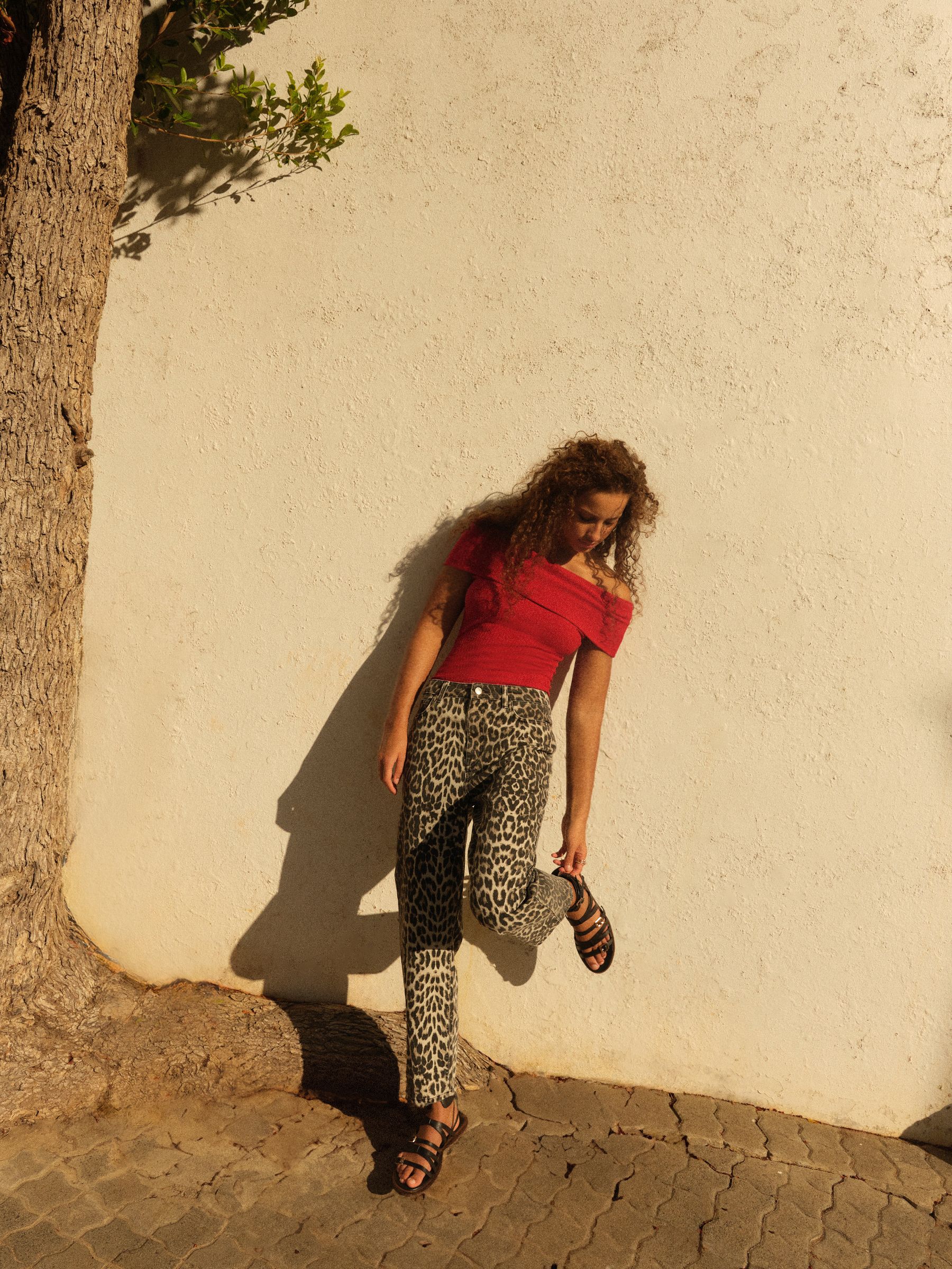 Luipaardprint - Straight Leg Jeans