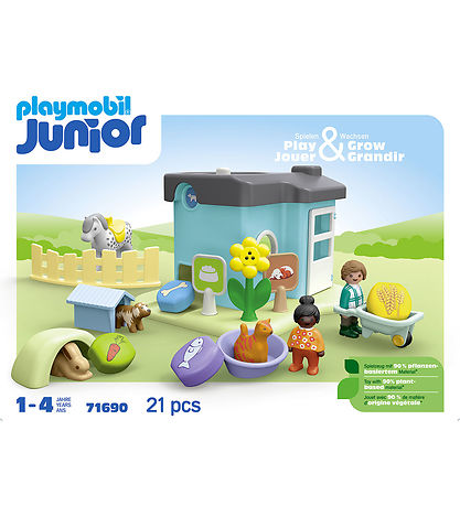 Playmobil Junior - Dyrepension Med Godbidsmaskine - 71690 - 21 D