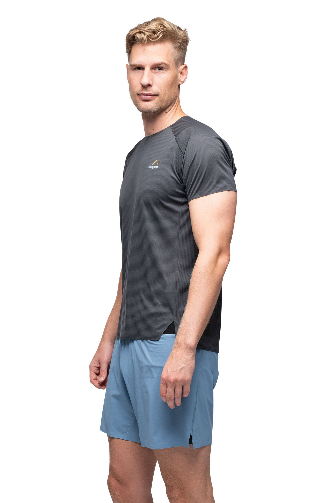 Y LightLine Fast Tee Herre Dark Shadow Grey
