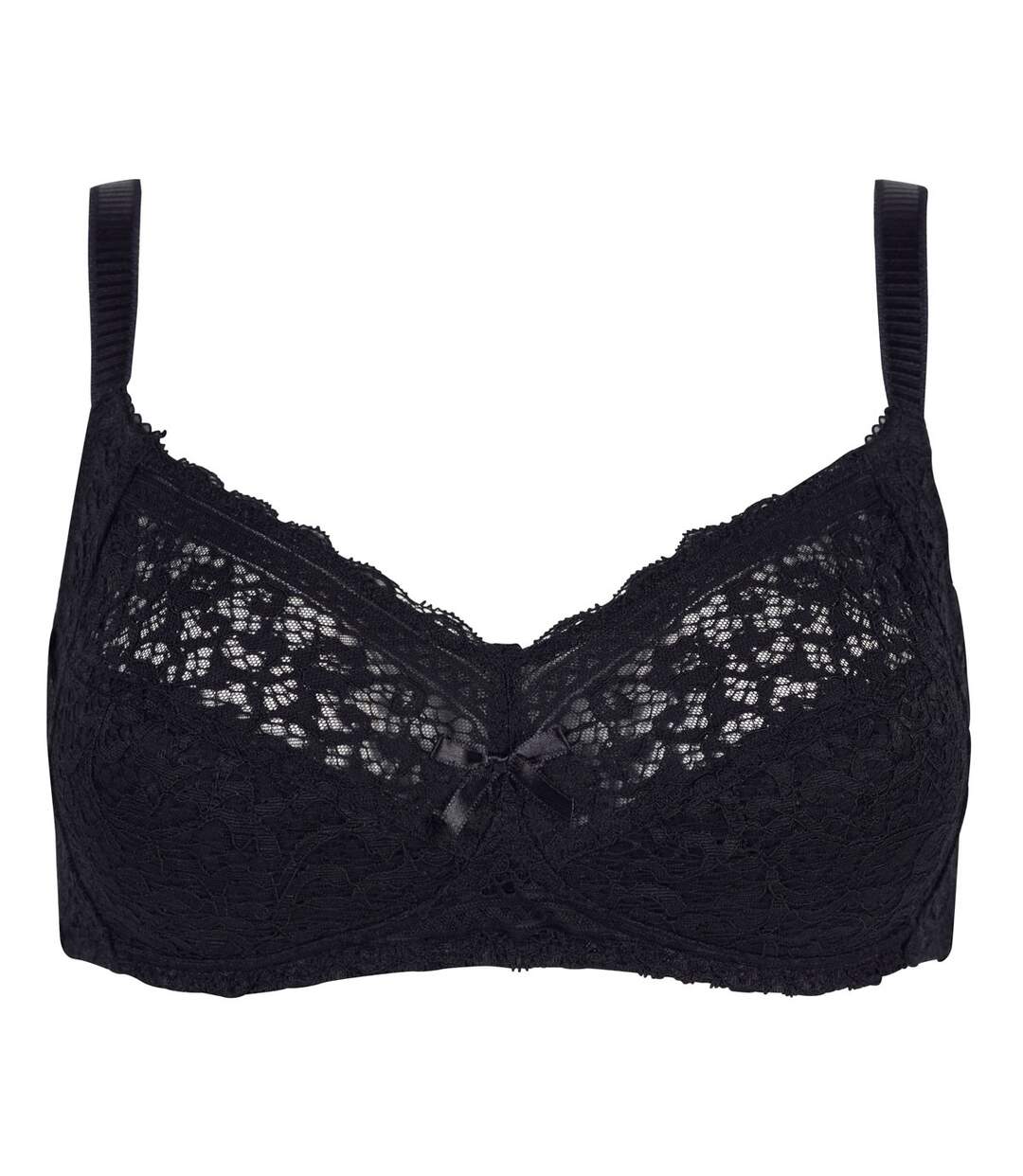 Soutien-gorge souple sans armatures noir Elena POMMPOIRE